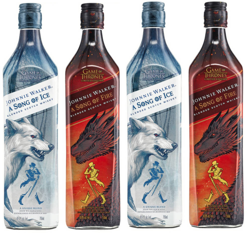 Johnnie Walker launches new Game of Thrones whiskies