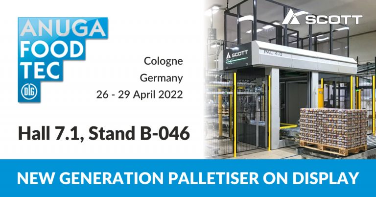 Scott Automation to showcase their new generation palletiser at Anuga FoodTec