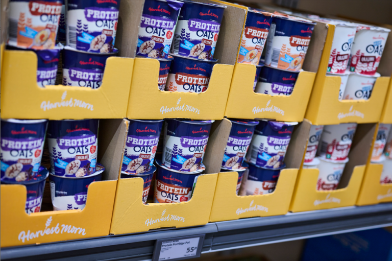 Aldi moves to cardboard packaging for porridge pots