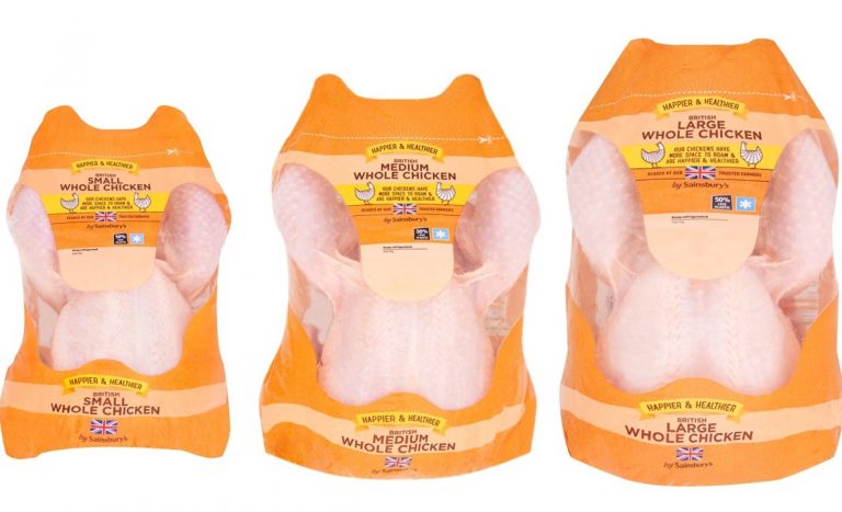 Sainsbury’s goes trayless on whole chickens, saving over 10 million pieces of plastic a year