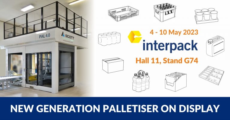 Have a new palletising project in mind? Visit Scott Automation at Interpack