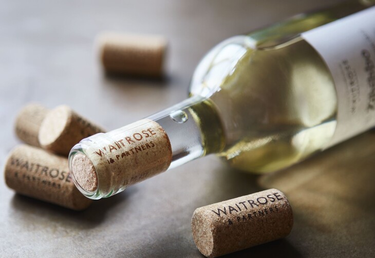 Waitrose removes plastic and foil sleeves from wine bottle necks