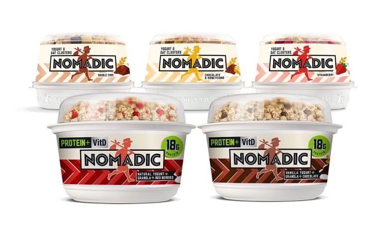 New, but instantly recognisable packaging format launches Nomadic’s Protein+ Granola range